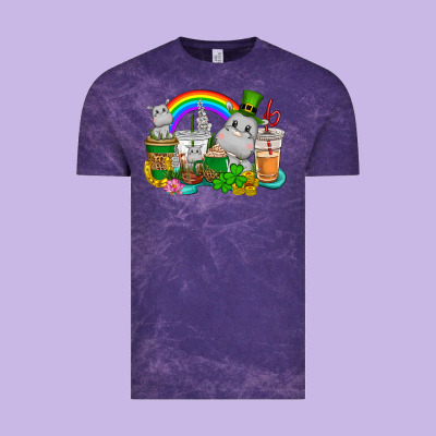 St. Patrick's Hippopotamus Coffee Cups Vintage Tee Designed By Cowgirlartshop