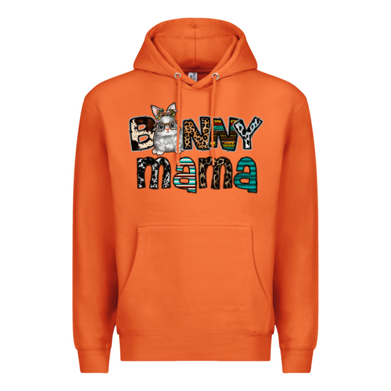 Bunny Mama Premium Hoodie by CowhideDigitalArt | Teevron