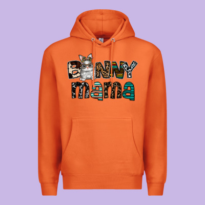 Bunny Mama Premium Hoodie Designed By Cowhidedigitalart