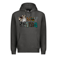 Charcoal Heather Bunny mama Premium Hoodie - CowhideDigitalArt