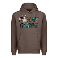 Coffee Bunny mama Premium Hoodie - CowhideDigitalArt