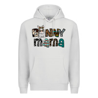 Dove Grey Bunny mama Premium Hoodie - CowhideDigitalArt