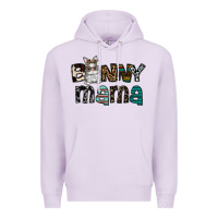 Lilac Bunny mama Premium Hoodie - CowhideDigitalArt