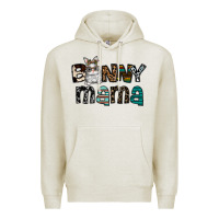 Oatmeal Heather Bunny mama Premium Hoodie - CowhideDigitalArt