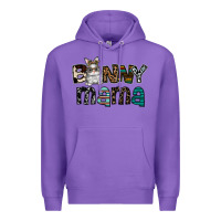 Purple Bunny mama Premium Hoodie - CowhideDigitalArt