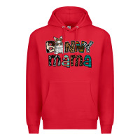 Red Bunny mama Premium Hoodie - CowhideDigitalArt