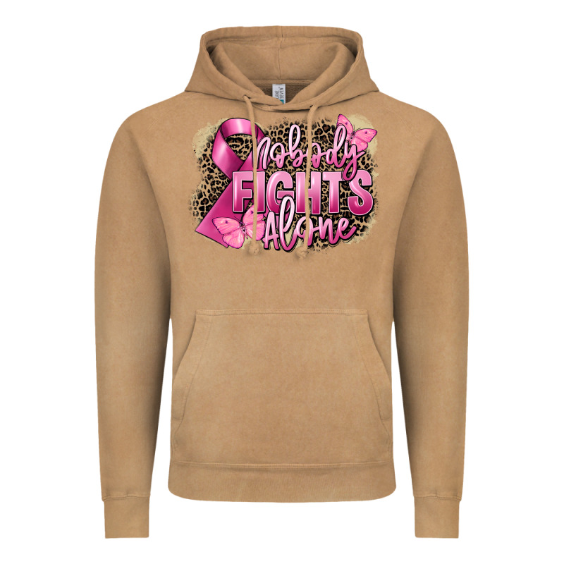 Nobody Fights Alone Cancer Vintage Hoodie by FaDigitalArtStudio | Teevron