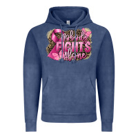 Vintage Denim Nobody fights alone Cancer Vintage Hoodie - FaDigitalArtStudio