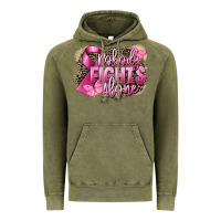Vintage Olive Nobody fights alone Cancer Vintage Hoodie - FaDigitalArtStudio