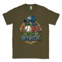 Army Green for the love of the game baseball Classic Tee - HowdyJamesFarm