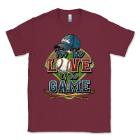 Burgundy for the love of the game baseball Classic Tee - HowdyJamesFarm