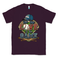 Plum for the love of the game baseball Classic Tee - HowdyJamesFarm