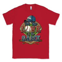 Red for the love of the game baseball Classic Tee - HowdyJamesFarm