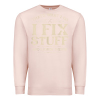Pale Pink that's what i do i fix stuff and i know things funny saying t shirt Premium Sweatshirt - maiPhamDesign