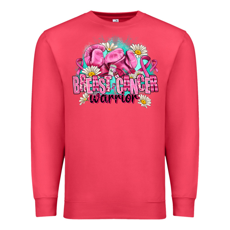 Breast Cancer Warrior Premium Sweatshirt by AdoDesignShop | Teevron