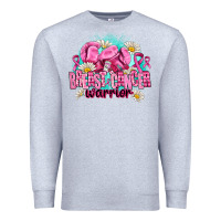Heather Grey breast cancer warrior Premium Sweatshirt - AdoDesignShop