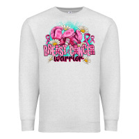 Oatmeal Heather breast cancer warrior Premium Sweatshirt - AdoDesignShop