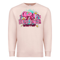 Pale Pink breast cancer warrior Premium Sweatshirt - AdoDesignShop