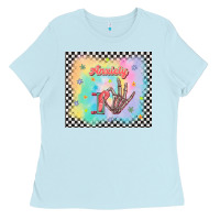 Baby Blue anxiety on tumbler Ladies Tee - TumblerDesignByShophia