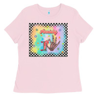 Bubblegum Pink anxiety on tumbler Ladies Tee - TumblerDesignByShophia