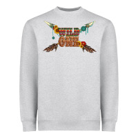 Heather Grey wild one with gemstone and sunflower Heavyweight Sweatshirt - Artiststas