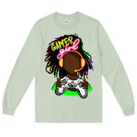 Matcha black gamer girl Long Sleeve Tee - FaDigitalArtStudio