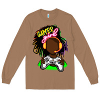 Toasted Coconut black gamer girl Long Sleeve Tee - FaDigitalArtStudio