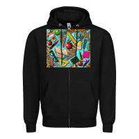 Black teacher tumbler Zipper Hoodie - BarkalooDesign