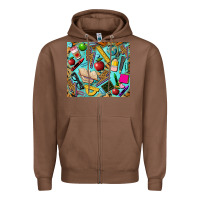 Chestnut teacher tumbler Zipper Hoodie - BarkalooDesign