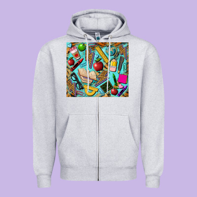 Teacher Tumbler Zipper Hoodie Designed By Barkaloodesign