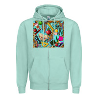 Seafoam teacher tumbler Zipper Hoodie - BarkalooDesign