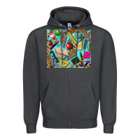 Smoke teacher tumbler Zipper Hoodie - BarkalooDesign