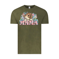 Vintage Olive Easter Bunny Mama  mother's day Vintage Tee - HowdyJamesFarm