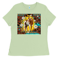 Matcha aztec tribal horse Ladies Tee - TumblerDesignByShophia