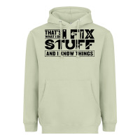 Matcha that's what i do i fix stuff and i know things funny Heavyweight Hoodie - maiPhamDesign