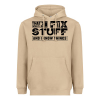 Mushroom that's what i do i fix stuff and i know things funny Heavyweight Hoodie - maiPhamDesign