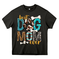 Asphalt Best Dog Mom Ever Heavy Core Tee - texasbilliewilder