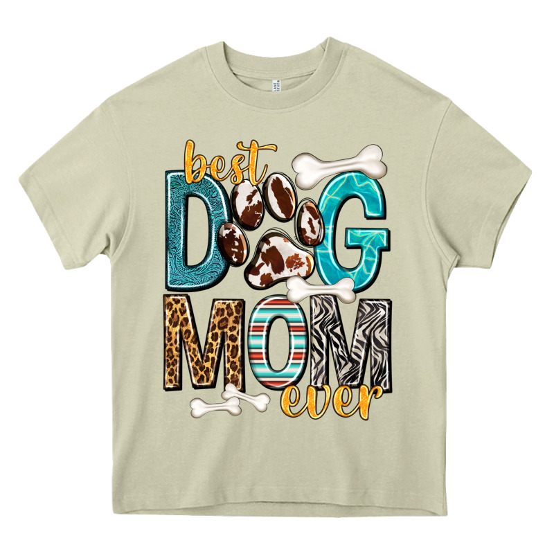 Best Dog Mom Ever Heavy Core Tee by texasbilliewilder | Teevron