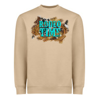 Mushroom rodeo time  with leopard and cowhide Heavyweight Sweatshirt - Artiststas