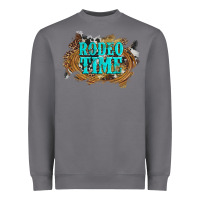Storm rodeo time  with leopard and cowhide Heavyweight Sweatshirt - Artiststas