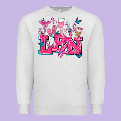 Lpn Cancer  Nurse With Premium Sweatshirt Designed By Adodesignshop