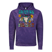 Cloud Purple adulting is some bullshit Vintage Hoodie - OliviaCreatesArt