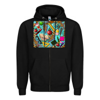 Black teacher mousepad Zipper Hoodie - BarkalooDesign