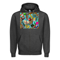Charcoal Heather teacher mousepad Zipper Hoodie - BarkalooDesign