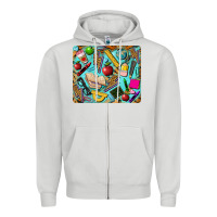 Dove Grey teacher mousepad Zipper Hoodie - BarkalooDesign