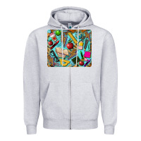 Heather Grey teacher mousepad Zipper Hoodie - BarkalooDesign
