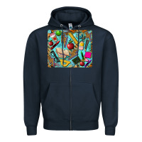 Navy teacher mousepad Zipper Hoodie - BarkalooDesign
