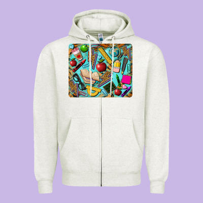 Teacher Mousepad Zipper Hoodie Designed By Barkaloodesign