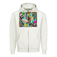Oatmeal Heather teacher mousepad Zipper Hoodie - BarkalooDesign