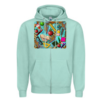 Seafoam teacher mousepad Zipper Hoodie - BarkalooDesign